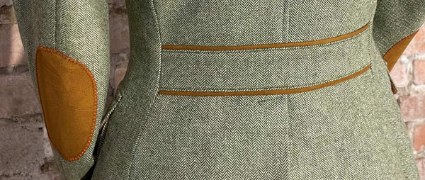 Damen Fieldjacket aus Fischgrat Tweed