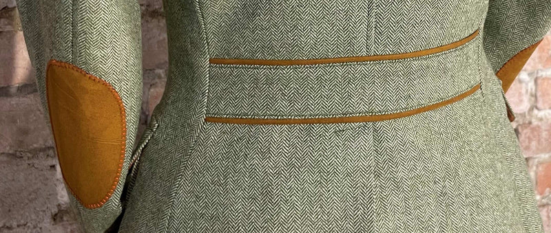 Damen Fieldjacket aus Fischgrat Tweed